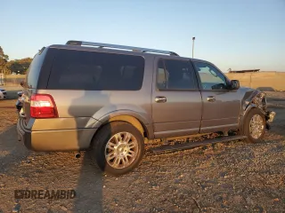 2012 Ford Expedition EL Limited with VIN 1FMJK1K5XCEF42187, listed as a Copart auction lot 87046994 with 125,605 mi miles and Salvage Title. Bid and sale history available at carsss.com. Image 3.