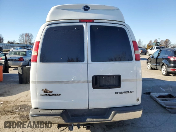 2005 Chevrolet Express Cargo Van YF7 Upfitter with VIN 1GBFG15T751151311, listed as a Copart auction lot 83688464 with 107,284 mi miles and Clean Title. Bid and sale history available at carsss.com. Image 6.