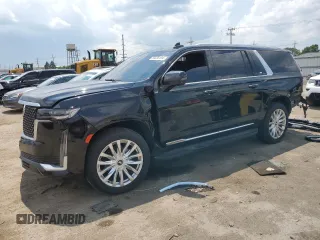 2021 Cadillac Escalade ESV Luxury z VIN 1GYS3JKL2MR277791, wystawiony jako Copart lot #59235194 z przebiegiem 125 124 mil mil oraz Szkoda całkowita • Salvage title. Historia ofert i sprzedaży dostępna na DreamBid. Obrazek 1.