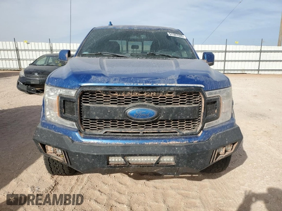 2018 Ford F-150 XL with VIN 1FTEW1C59JKF70876, listed as a Copart auction lot 51387935 with 165,595 mi miles and Salvage Title. Bid and sale history available at carsss.com. Image 5.