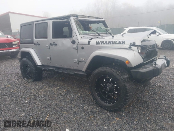 2016 Jeep Wrangler Unlimited 75th Anniversary with VIN 1C4BJWEG6GL170760, listed as a IAAI auction lot 41953745 with 72,827 mi miles and . Bid and sale history available at DreamBid. Image 1.
