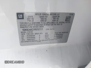 2015 Chevrolet Tahoe LS с VIN 1GNSCAEC7FR737717, выставлен на аукционе IAAI как лот 42110150 с пробегом 125 633 миль миль и . История ставок и продаж доступна на DreamBid. Изображение 9.