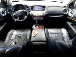 2013 Infiniti JX35 with VIN 5N1AL0MN6DC348578, listed as a Copart auction lot 63146574 with 191,675 mi miles and Salvage Title. Bid and sale history available at carsss.com. Image 8.