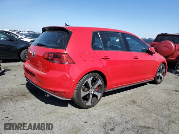 2016 Volkswagen Golf GTI S w/Performance Pkg with VIN 3VW447AU7GM021271, listed as a Copart auction lot 70221943 with 67,581 mi miles. Bid and sale history available at carsss.com. Image 3.