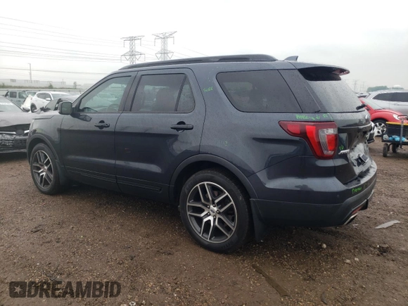 2017 Ford Explorer Sport with VIN 1FM5K8GT1HGC36590, listed as a Copart auction lot 57903645 with 117,237 mi miles and Salvage title. Bid and sale history available at DreamBid. Image 2.