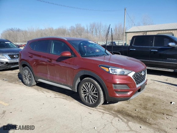 2019 Hyundai Tucson Night with VIN KM8J33AL5KU023383, listed as a Copart auction lot 43185825 with 121,915 mi miles and Clean Title. Bid and sale history available at carsss.com. Image 4.