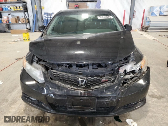 2012 Honda Civic Si with VIN 2HGFG4A53CH708655, listed as a Copart auction lot 55245035 with 141,209 mi miles and Salvage title. Bid and sale history available at DreamBid. Image 5.