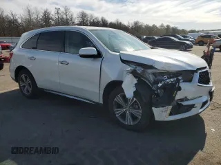 2019 Acura MDX with VIN 5J8YD4H33KL029962, listed as a Copart auction lot 45147085 with 73,562 mi miles and Salvage Title. Bid and sale history available at carsss.com. Image 4.