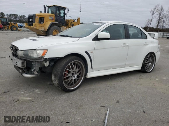 2011 Mitsubishi Lancer Evolution GSR with VIN JA32W8FV1BU029204, listed as a Copart auction lot 43207865 with 173,345 mi miles and Salvage Title. Bid and sale history available at carsss.com. Image 1.