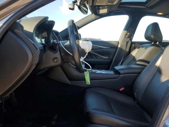 2021 Infiniti Q50 Signature Edition with VIN JN1EV7CP8MM702951, listed as a Copart auction lot 80562724 with 65,016 mi miles and Salvage title. Bid and sale history available at DreamBid. Image 7.