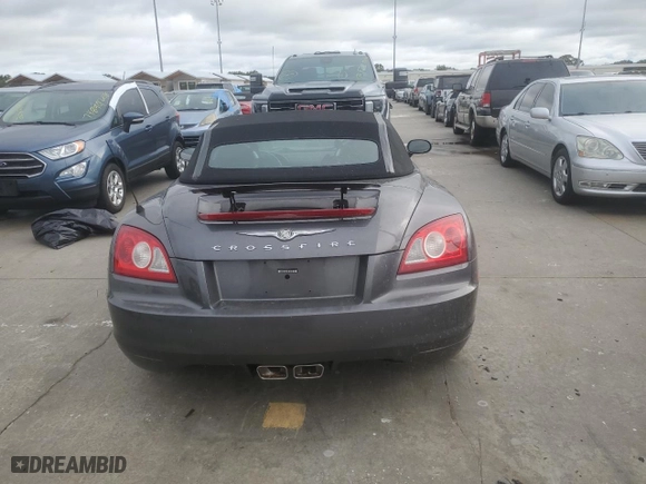 2005 Chrysler Crossfire Limited with VIN 1C3AN65L75X030160, listed as a Copart auction lot 73978574 with 0 mi miles and Salvage Title. Bid and sale history available at carsss.com. Image 6.