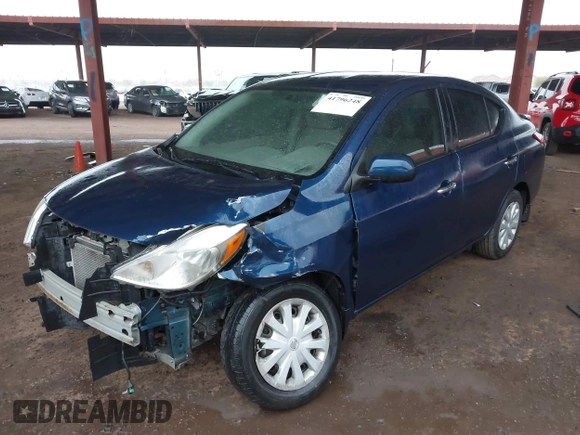 2014 Nissan Versa SV with VIN 3N1CN7AP6EL843863, listed as a IAAI auction lot 41796248 with 112,361 mi miles. Bid and sale history available at carsss.com. Image 18.