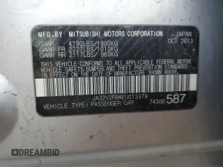 2014 Mitsubishi Lancer SE z VIN JA32V2FW4EU013379, wystawiony jako Copart lot #44632655 z przebiegiem 108 599 mil mil oraz Szkoda całkowita • Salvage title. Historia ofert i sprzedaży dostępna na DreamBid. Obrazek 15.
