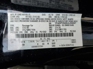 2018 Ford Focus Titanium с VIN 1FADP3N28JL250097, выставлен на аукционе Copart как лот 59972575 с пробегом 127 773 миль миль и Списание • Salvage title. История ставок и продаж доступна на DreamBid. Изображение 12.