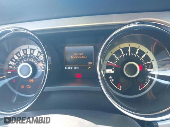 2013 Ford Mustang V6 with VIN 1ZVBP8AM9D5277773, listed as a IAAI auction lot 41805244 with 178,581 mi miles. Bid and sale history available at carsss.com. Image 7.