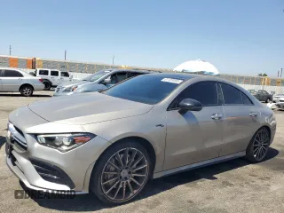 2021 Mercedes-Benz CLA 35 AMG with VIN W1K5J5BB6MN164477, listed as a Copart auction lot 61108995 with 43,499 mi miles and Salvage title. Bid and sale history available at DreamBid. Image 1.