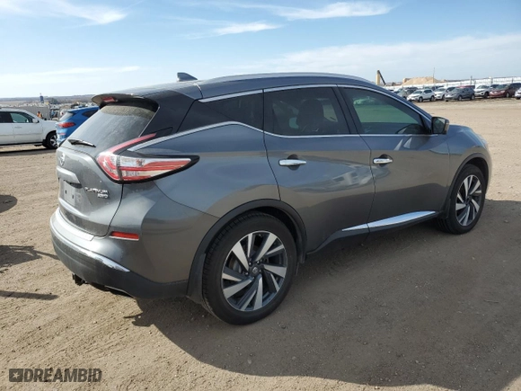 2017 Nissan Murano S with VIN 5N1AZ2MH1HN164633, listed as a Copart auction lot 48660005 with 59,684 mi miles and Salvage Title. Bid and sale history available at carsss.com. Image 3.