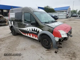 2011 Ford Transit Connect XLT with VIN NM0LS7DN9BT069791, listed as a Copart auction lot 59962725 with 228,380 mi miles and Salvage title. Bid and sale history available at DreamBid. Image 4.