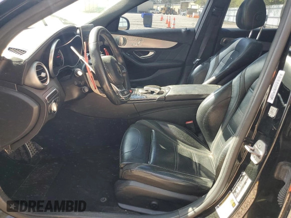 2017 Mercedes-Benz C 63 AMG with VIN 55SWF8GB6HU201220, listed as a Copart auction lot 51231385 with 138,939 mi miles and Salvage title. Bid and sale history available at DreamBid. Image 7.