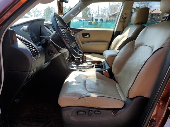 2018 Nissan Armada Platinum with VIN JN8AY2NE9J9734988, listed as a Copart auction lot 51811715 with 113,748 mi miles and Salvage Title. Bid and sale history available at carsss.com. Image 7.