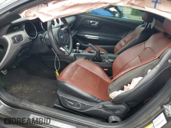 2015 Ford Mustang EcoBoost with VIN 1FA6P8TH8F5322263, listed as a Copart auction lot 59040525 with 102,815 mi miles and Salvage title. Bid and sale history available at DreamBid. Image 7.