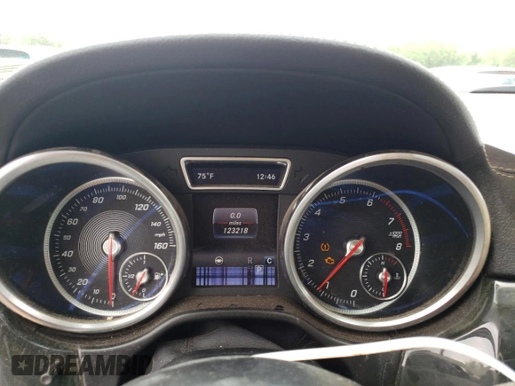 2017 Mercedes-Benz GLS 450 with VIN 4JGDF6EE4HA954520, listed as a Copart auction lot 58575915 with 123,218 mi miles and Salvage title. Bid and sale history available at DreamBid. Image 9.