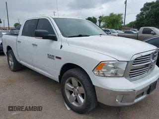2017 Ram 1500 Big Horn with VIN 1C6RR6LM3HS741765, listed as a IAAI auction lot 42116283 with 1 mi miles. Bid and sale history available at carsss.com. Image 1.