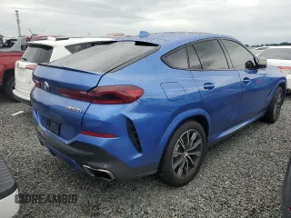 2020 BMW X6 M50i with VIN 5UXCY8C02L9B20285, listed as a Copart auction lot 74127524 with 0 mi miles and Non Repairable. Bid and sale history available at carsss.com. Image 3.