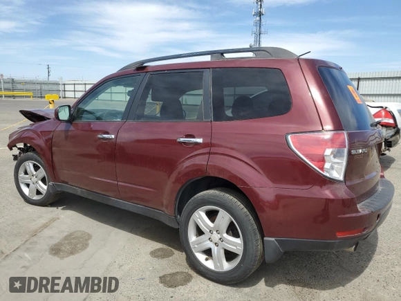 2009 Subaru Forester X with VIN JF2SH63639H796487, listed as a Copart auction lot 58366505 with 79,518 mi miles and Salvage title. Bid and sale history available at DreamBid. Image 2.