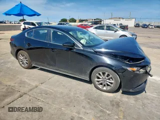 2021 Mazda 3 S with VIN JM1BPAAL1M1303601, listed as a Copart auction lot 63101125 with 82,041 mi miles and Salvage title. Bid and sale history available at DreamBid. Image 4.