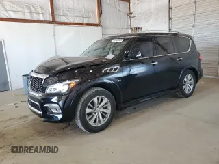 2016 Infiniti QX80 Limited with VIN JN8AZ2NE6G9123242, listed as a Copart auction lot 56198345 with 114,478 mi miles and Salvage title. Bid and sale history available at DreamBid. Image 1.