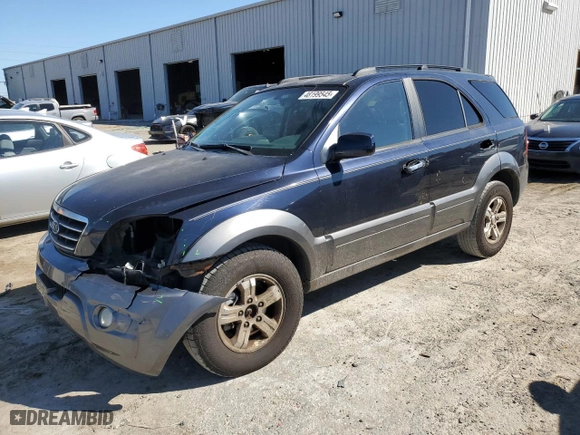 2008 Kia Sorento EX with VIN KNDJC736785856592, listed as a Copart auction lot 48199545 with 136,490 mi miles and Salvage Title. Bid and sale history available at carsss.com. Image 1.
