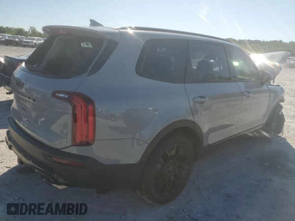 2022 Kia Telluride SX with VIN 5XYP5DHC7NG276764, listed as a Copart auction lot 57218795 with 54,941 mi miles and Salvage title. Bid and sale history available at DreamBid. Image 3.