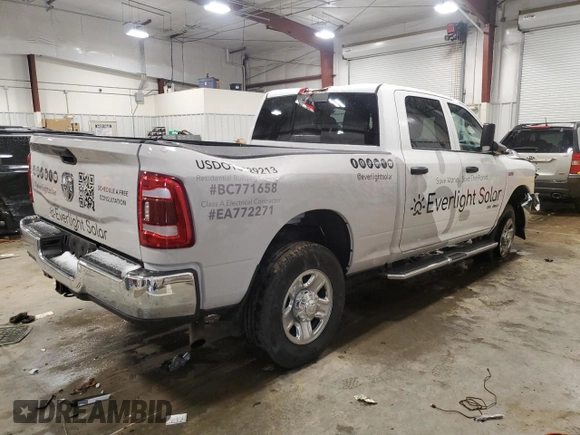 2022 Ram 2500 Tradesman with VIN 3C6UR5CJ5NG141181, listed as a Copart auction lot 47524275 with 34,221 mi miles and Non Repairable. Bid and sale history available at carsss.com. Image 3.