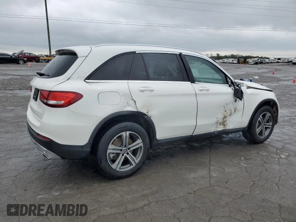 2019 Mercedes-Benz GLC 300 with VIN WDC0G4JB7KV145040, listed as a Copart auction lot 51898355 with 46,057 mi miles and Salvage title. Bid and sale history available at DreamBid. Image 3.