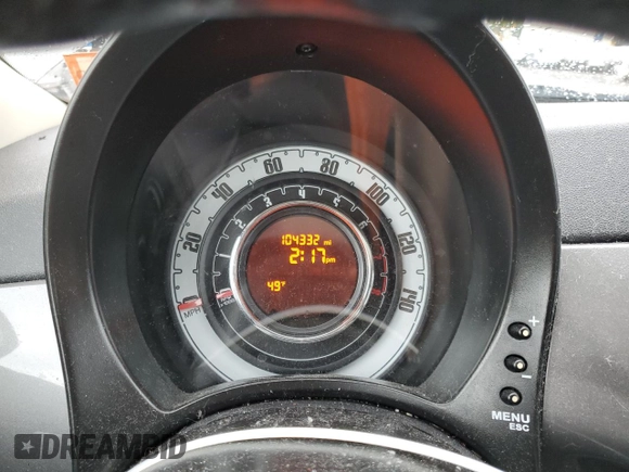2012 FIAT 500 Pop z VIN 3C3CFFAR4CT365577, wystawiony jako Copart lot #57968185 z przebiegiem 104 332 mil mil oraz Szkoda całkowita • Salvage title. Historia ofert i sprzedaży dostępna na DreamBid. Obrazek 9.