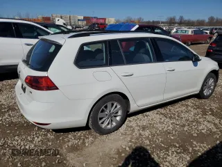 2017 Volkswagen Golf SportWagen S with VIN 3VWC17AU0HM501982, listed as a Copart auction lot 49451225 with 124,296 mi miles and Salvage Title. Bid and sale history available at carsss.com. Image 3.