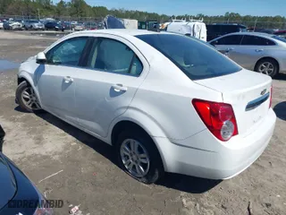 2016 Chevrolet Sonic LT with VIN 1G1JC5SH1G4147905, listed as a IAAI auction lot 41744171 with 129,552 mi miles. Bid and sale history available at carsss.com. Image 3.