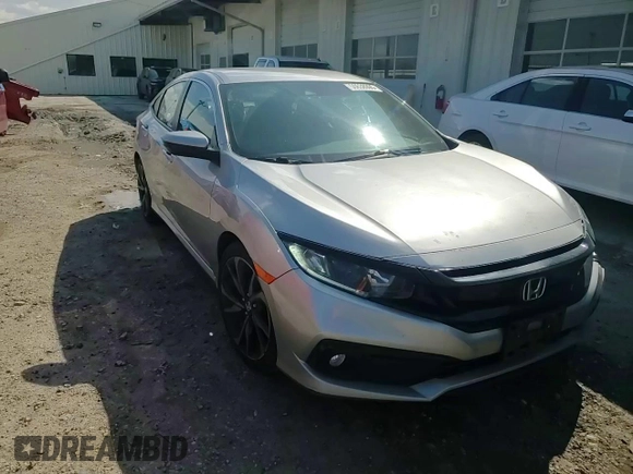2020 Honda Civic Sedan Sport with VIN 2HGFC2F81LH517786, listed as a Copart auction lot 50638995 with 83,761 mi miles and Salvage Title. Bid and sale history available at carsss.com. Image 10.