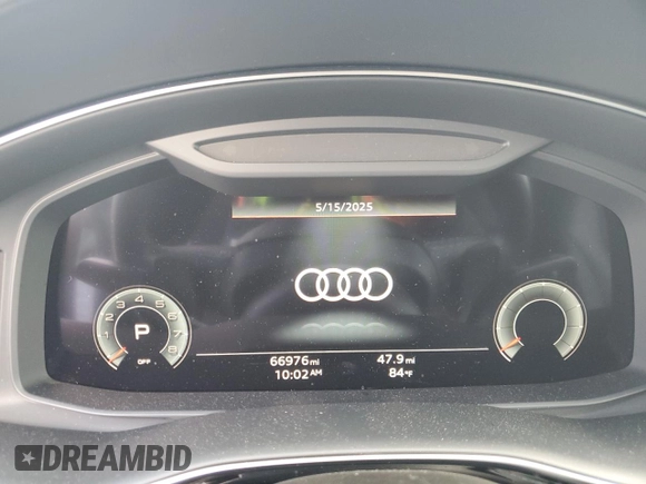 2021 Audi Q8 Prestige with VIN WA1FVAF16MD039587, listed as a Copart auction lot 56030345 with 66,976 mi miles and Salvage title. Bid and sale history available at DreamBid. Image 9.
