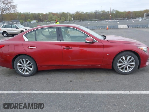 2014 Infiniti Q50 Sport with VIN JN1BV7AR1EM701939, listed as a IAAI auction lot 42051058 with 142,258 mi miles and . Bid and sale history available at DreamBid. Image 13.