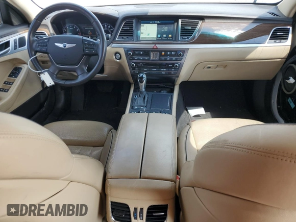 2015 Hyundai Genesis 3.8L with VIN KMHGN4JE7FU015514, listed as a Copart auction lot 62719774 with 46,202 mi miles and Clean Title. Bid and sale history available at carsss.com. Image 8.