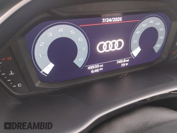 2023 Audi Q3 S line Premium with VIN WA1DECF34P1112062, listed as a IAAI auction lot 42806719 with 49,926 mi miles and . Bid and sale history available at DreamBid. Image 36.