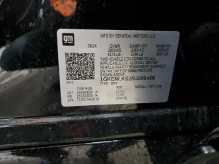 2024 GMC Acadia FWD Denali z VIN 1GKENLKS2RJ206438, wystawiony jako Copart lot #44308945 z przebiegiem 2 869 mil mil oraz Szkoda całkowita • Salvage title. Historia ofert i sprzedaży dostępna na DreamBid. Obrazek 13.