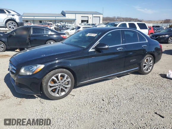 2018 Mercedes-Benz C 300 with VIN 55SWF4JB7JU249204, listed as a Copart auction lot 46853745 with 191,343 mi miles and Salvage title. Bid and sale history available at DreamBid. Image 1.