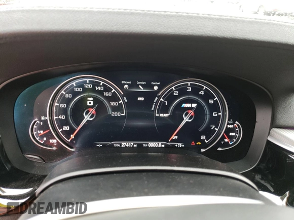 2019 BMW M5 Competition z VIN WBSJF0C54KB447781, wystawiony jako Copart lot #63513033 z przebiegiem 27 417 mil mil oraz Szkoda całkowita • Salvage title. Historia ofert i sprzedaży dostępna na DreamBid. Obrazek 9.