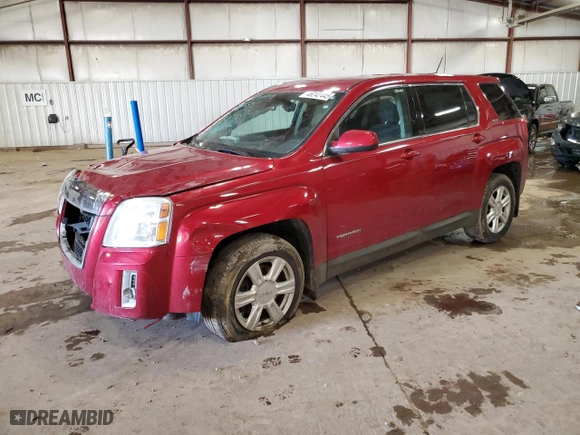 2015 GMC Terrain SLE with VIN 2GKFLVEK6F6306293, listed as a Copart auction lot 48242445 with 0 mi miles and Salvage Title. Bid and sale history available at carsss.com. Image 1.