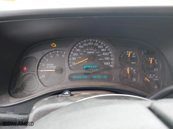2003 Chevrolet Silverado 1500 Work Truck with VIN 2GCEC19X431198092, listed as a IAAI auction lot 41484994 with 89,757 mi miles. Bid and sale history available at carsss.com. Image 7.