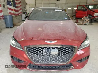 2018 Genesis G80 Sport with VIN KMHGN4JB3JU280347, listed as a Copart auction lot 57339575 with 71,023 mi miles and Salvage title. Bid and sale history available at DreamBid. Image 5.