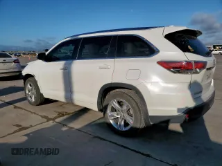 2015 Toyota Highlander Limited with VIN 5TDDKRFH9FS117899, listed as a Copart auction lot 61052845 with 138,048 mi miles and Salvage title. Bid and sale history available at DreamBid. Image 2.